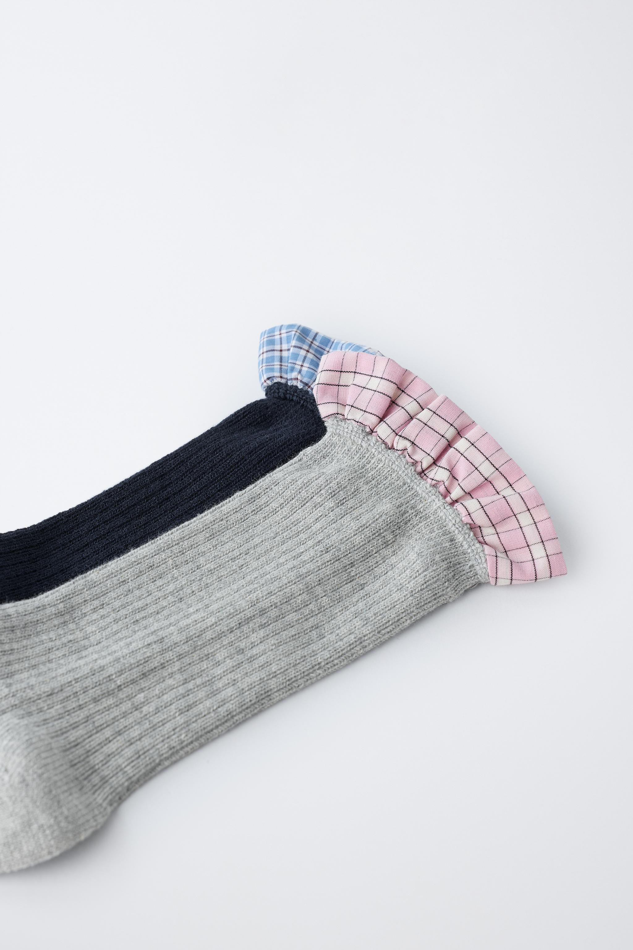 2-PACK OF SOCKS WITH RUFFLE TRIM | Zara UK