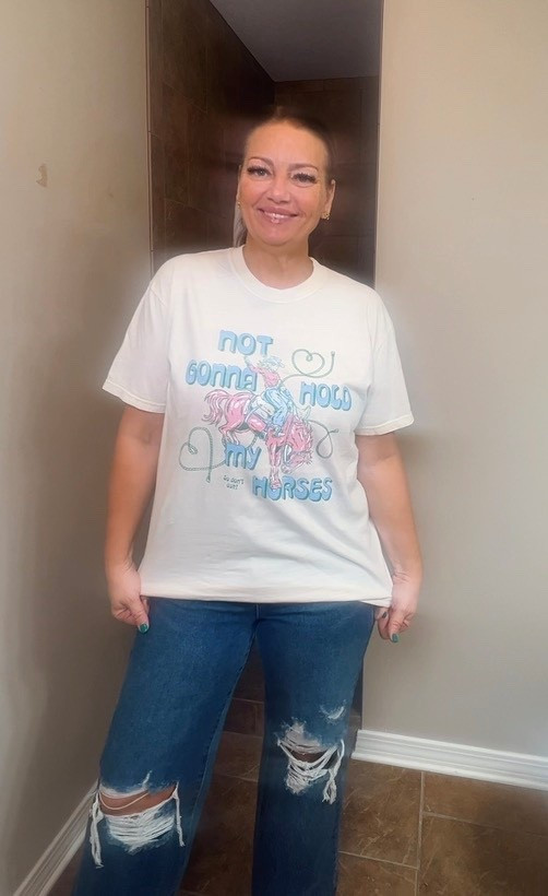 Comfort color graphic Tshirt! Doesn’t fade or shrink. 

#comfortcolors #rodeo #westerntshirt #graphictee 

#LTKMidsize #LTKFestival