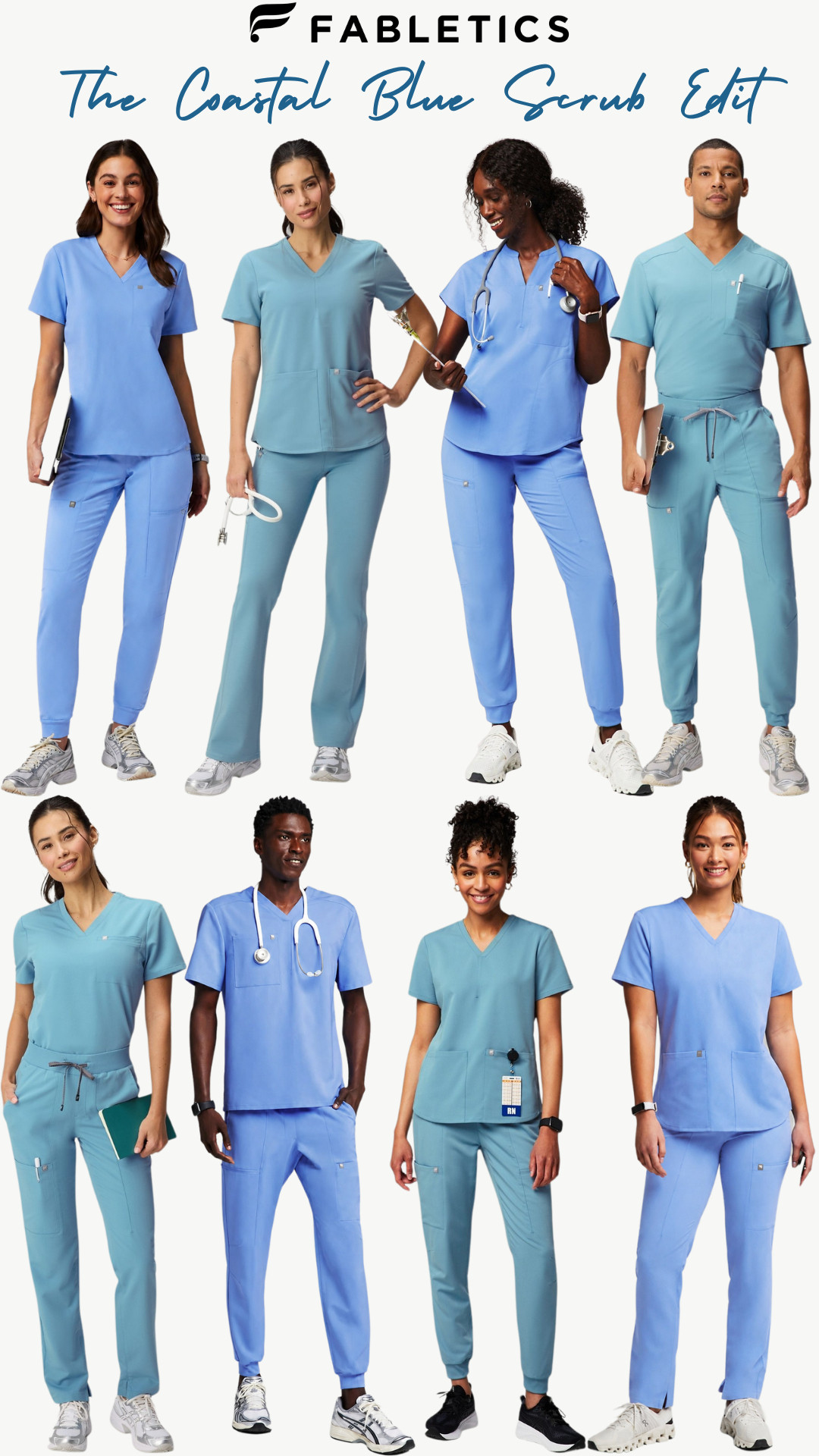 @Fabletics Scrubs | The Coastal Blue Scrub Edit in Ceil & Wave Blue

Fabletics scrubs in Ceil Blue + Wave Blue are giving clean coastal healthcare energy — fresh, calming, polished, and so easy to wear on shift. 🌊

I pulled together the blue scrub sets I’d shop first if you want scrubs that feel brighter than basic navy but still look professional. 

Ceil Blue and Wave Blue have that soft coastal blue, sky blue, aqua blue, calming medical uniform vibe that feels perfect for spring, summer, and everyday healthcare workwear.

As a nurse, I know scrubs need to do more than look cute. They have to feel comfortable through long shifts, move with you, have functional pockets, look polished, and still hold up after hours of running around. 

These Fabletics scrub pieces give that sporty, clean, comfortable look without feeling stiff or boring.

Why this edit works:
- Ceil Blue + Wave Blue feel fresh, clean, and professional
- Coastal blue scrubs are soft, calming, and easy to wear
- Blue is one of the most classic healthcare uniform colors
- Matching scrub sets instantly look more put together
- Fabletics scrubs have that functional, athletic-workwear feel
- Perfect if you want scrubs that look polished but not plain

Perfect for: nurses, nursing students, clinical rotations, healthcare workers, hospital shifts, pediatrics, med spa uniforms, dental office uniforms, medical assistants, travel nursing, long 12-hour shifts, and everyday professional scrubs.

If your current scrubs feel dull, stiff, or too basic, this coastal blue Fabletics scrub edit is the one I’d check first.

↓ Everything is linked!

#LTKSaleAlert #LTKWorkwear #LTKTravel