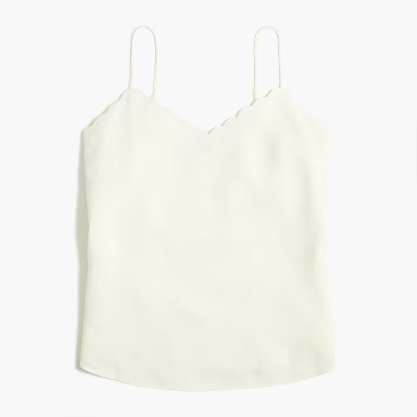 Scalloped cami top | J.Crew Factory