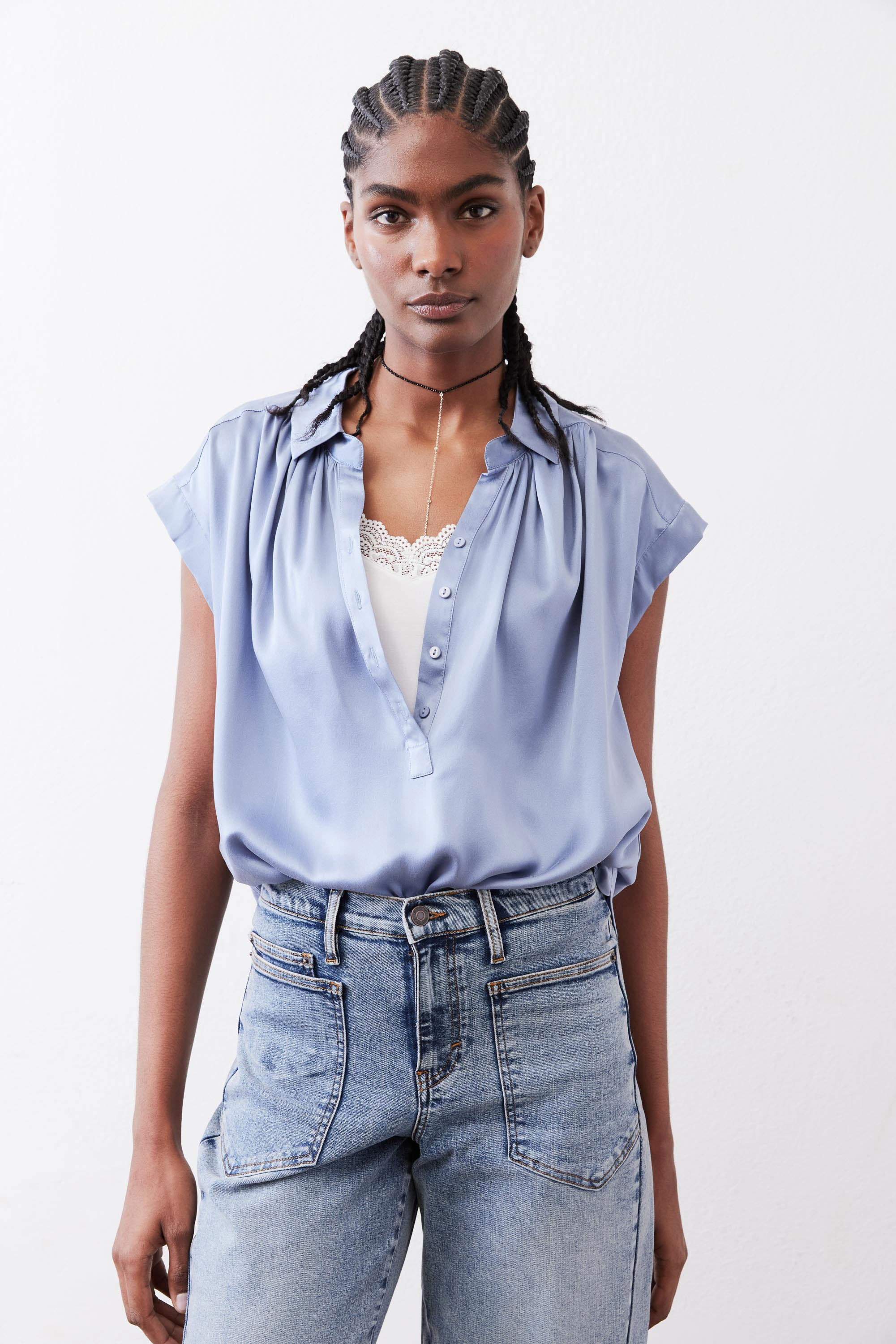 The Nonchalant Oversized Silk Blouse | Ruti