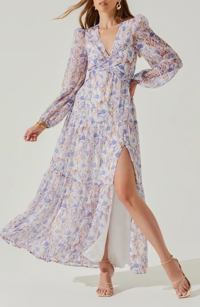 Seona Floral Long Sleeve Maxi Dress | Nordstrom Rack