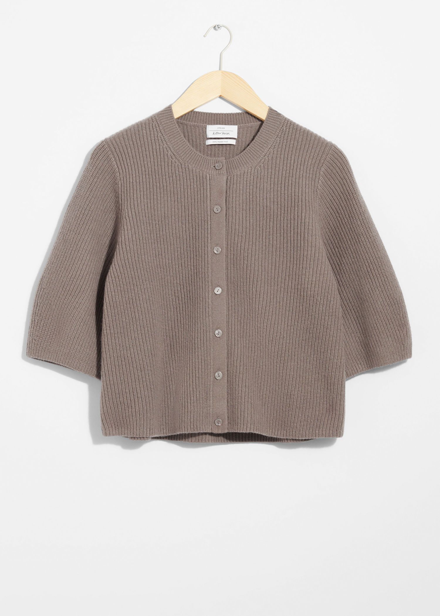 Merino Rib-Knit Cardigan | & Other Stories US