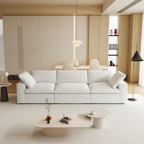 Modular Sectional Sofas for Living Room, Deep 3-Seats Convertible Couch, Cushion Covers Removable... | Amazon (US)