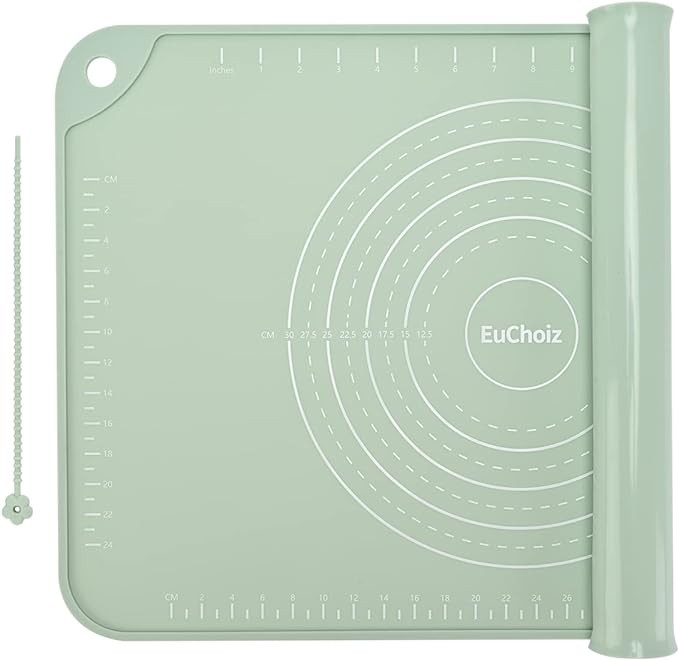 Silicone Pastry Mat 24"*16" Extra Thick Non Stick Baking Mat Food Grade Silicone Dough Rolling Ba... | Amazon (US)