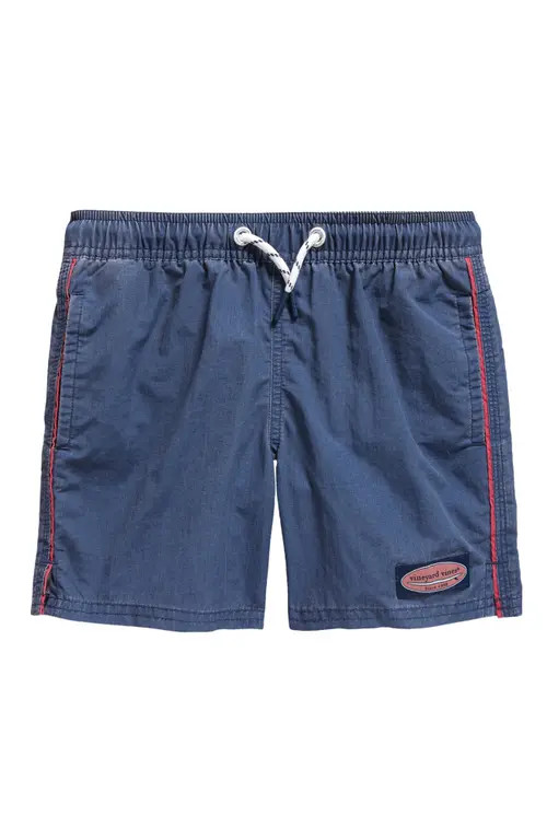 vineyard vines Kids' Island Chappy Swim Trunks in Deep Bay at Nordstrom | Nordstrom