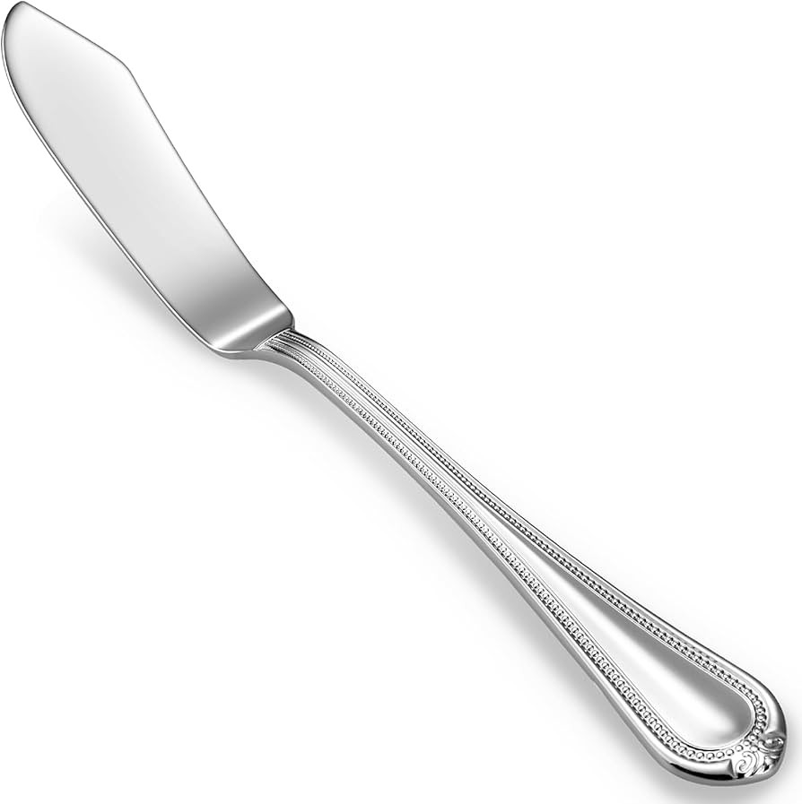 KEAWELL Premium Pearl Edge Butter Knives, 4-Piece Set, 18/10 Stainless Steel, 6.9 Inches, Dishwas... | Amazon (US)