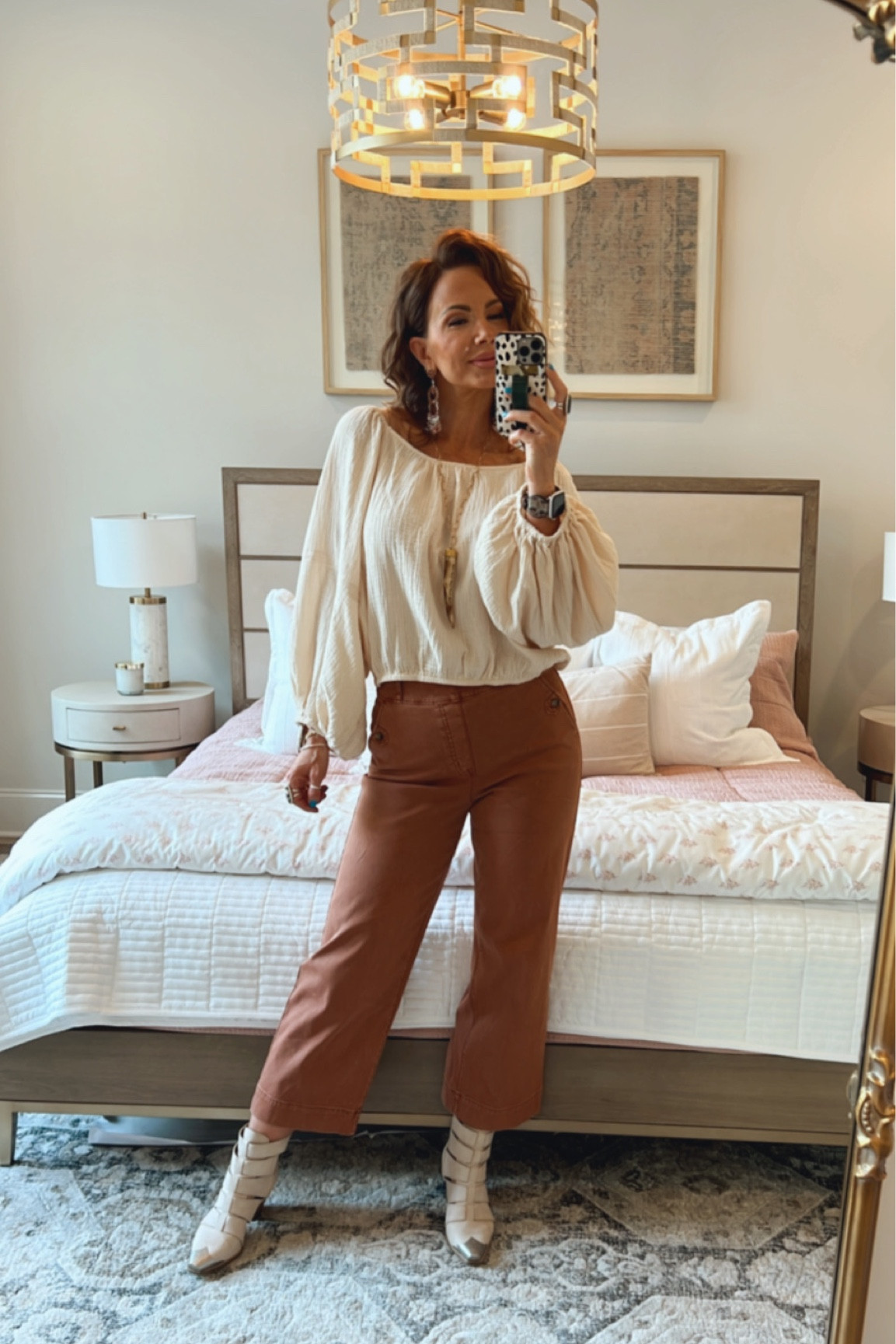 Wearing a medium in pants and code BETSYXSPANX works for a discount too! 