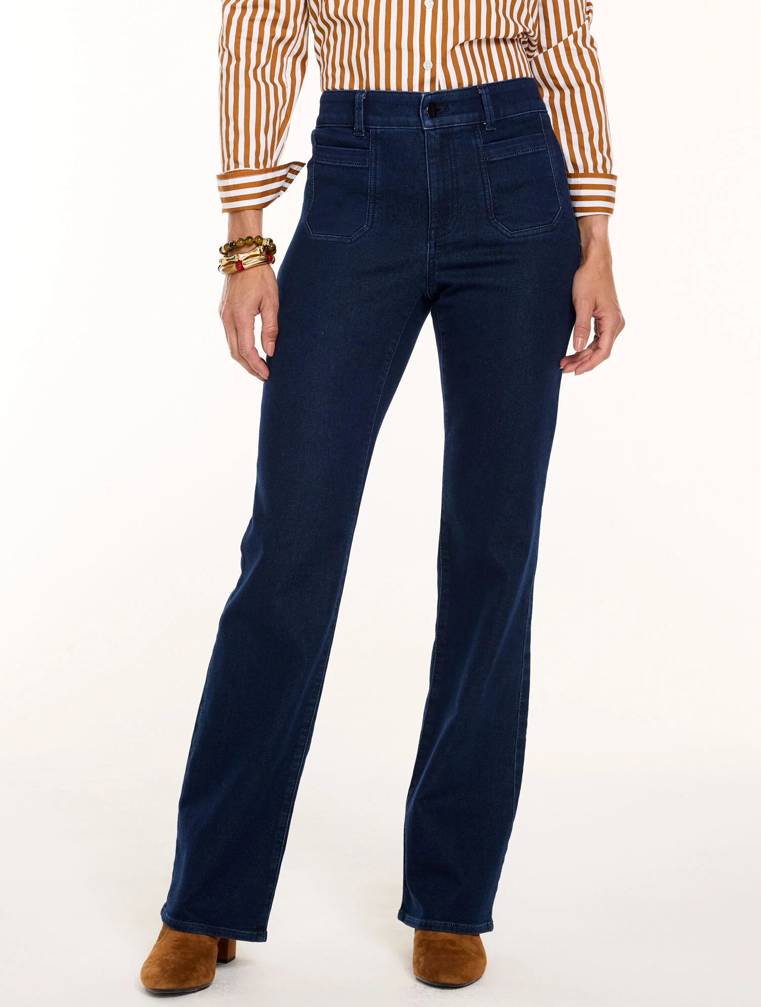 Knit Denim Bootcut Jeans - Rockland Wash | Talbots