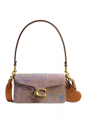 COACH Tabby Shoulder Bag in Crystal Signature Jacquard | Belk