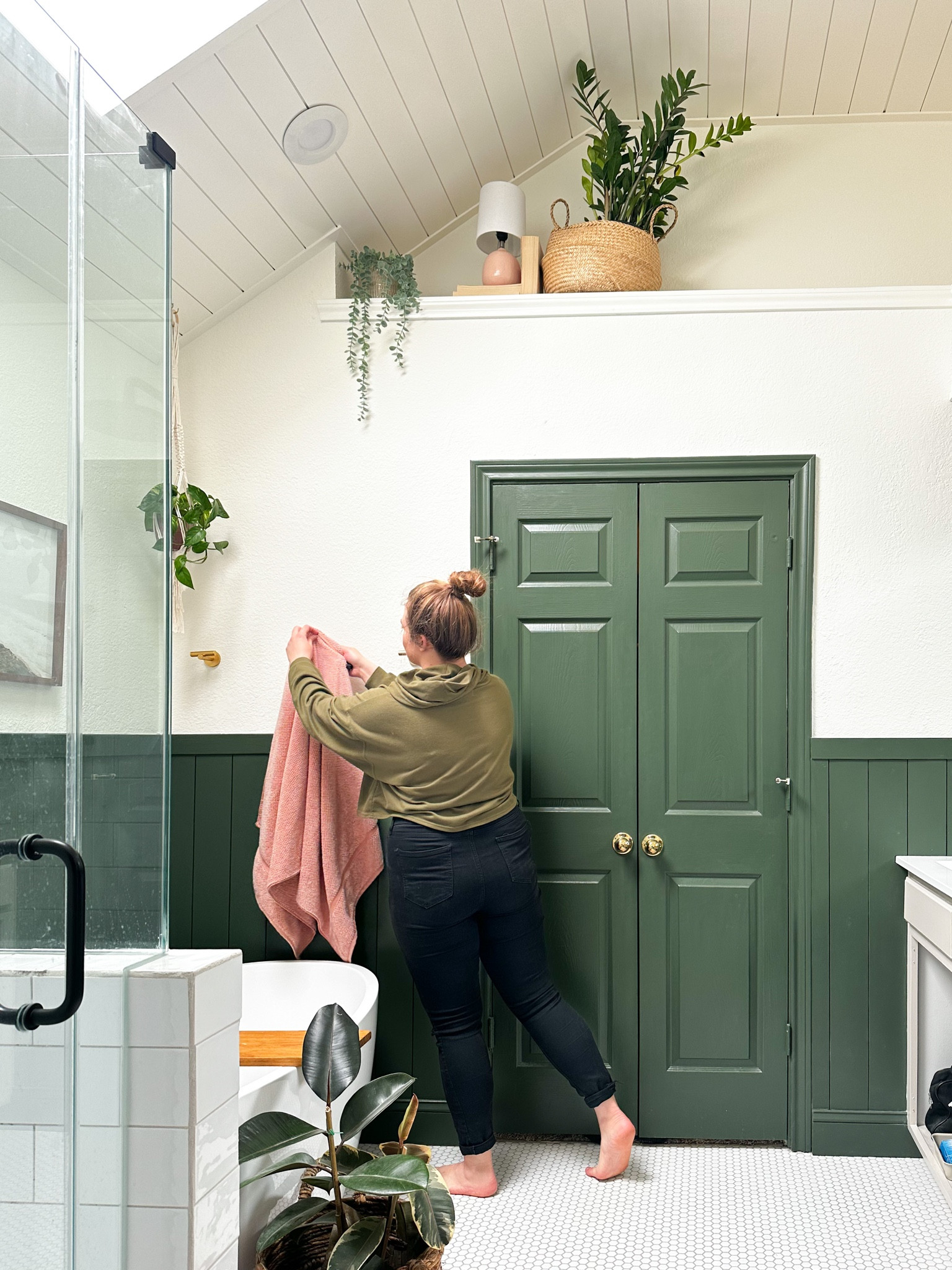 The Green Bathroom 💚 a renovation we completed in our old home and one that I still dream about  

#LTKhome