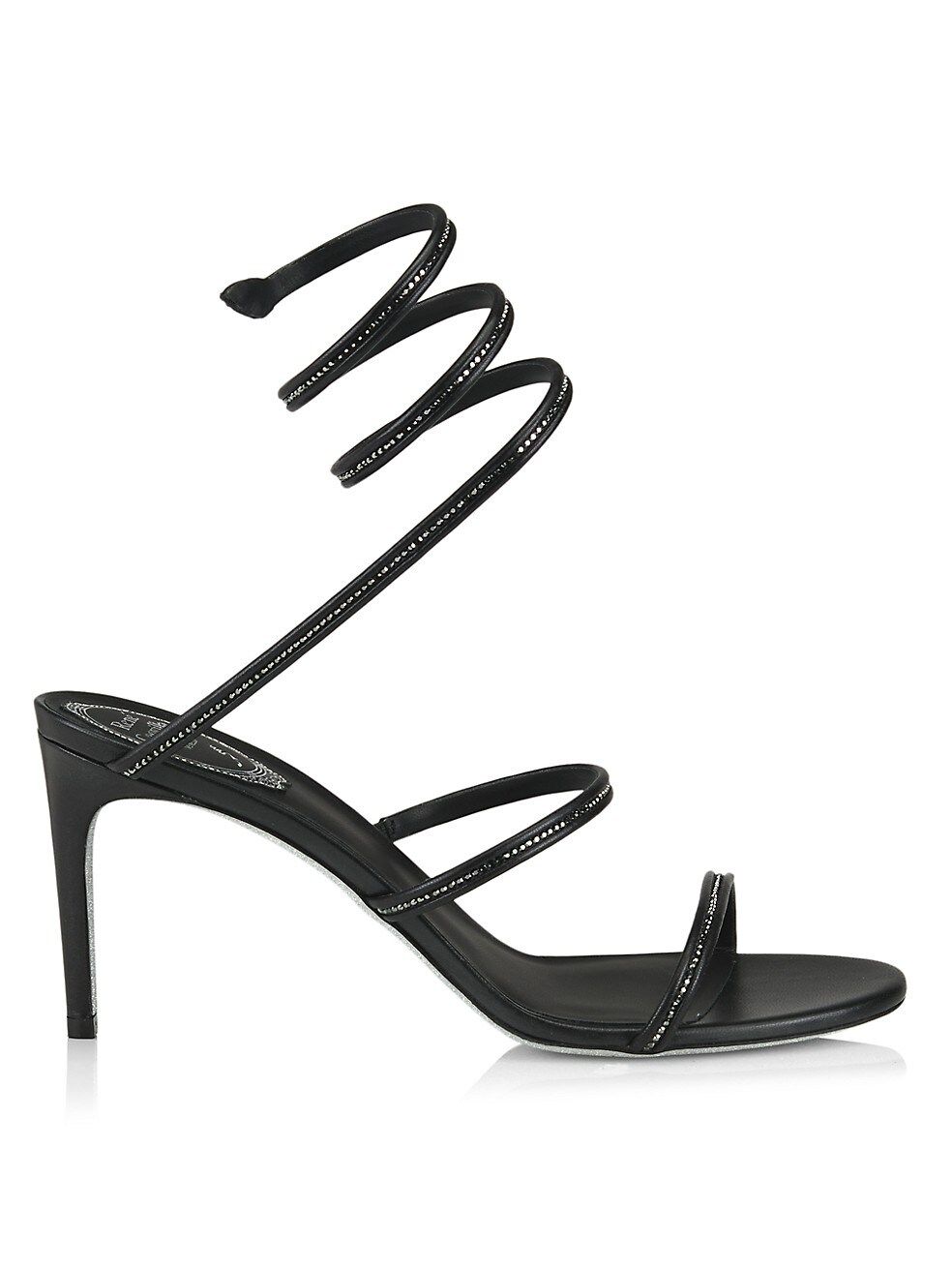 Rene Caovilla Cleo Embellished Leather Wrap Sandals | Saks Fifth Avenue