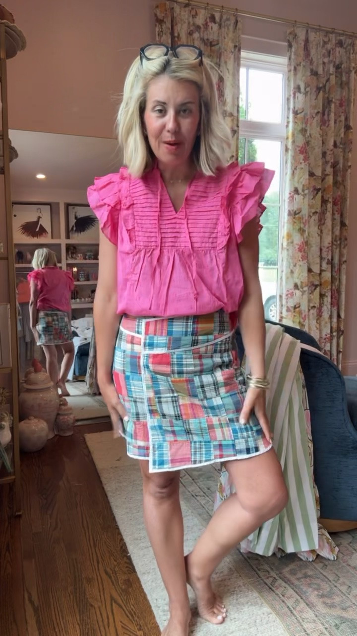 LOVE this look!! Kohls & Tnuck for the win!! Mix & match is what we do!
Pink Top - small
Plaid Skirt - 2 (blue version I need a 4)

#LTKOver40 #LTKootd #LTKdayinmylife #LTKSaleAlert #LTKmomlife