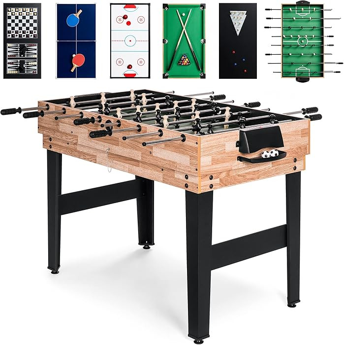 Best Choice Products 2x4ft 10-in-1 Combo Game Table Set for Home, Game Room, Friends & Family w/H... | Amazon (US)