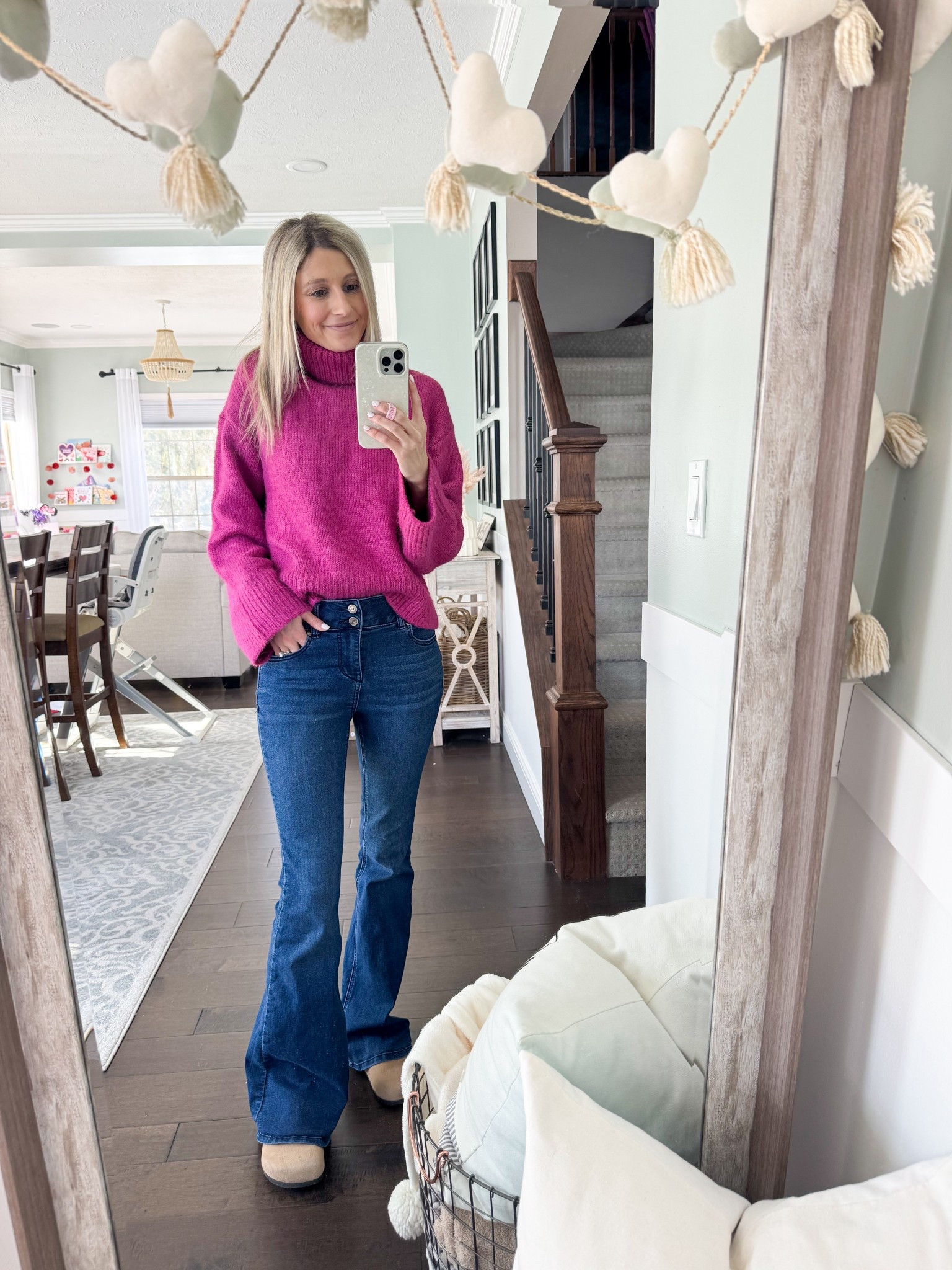 Church outfit today! Sweater is on sale for under $60, but only a few sizes left. Would be cute for Valentine’s Day! 💕

Wearing tts XS

#LTKootd #LTKSaleAlert #LTKValentine