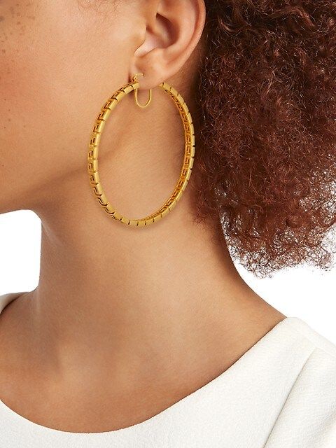 Greca Hoop Earrings | Saks Fifth Avenue