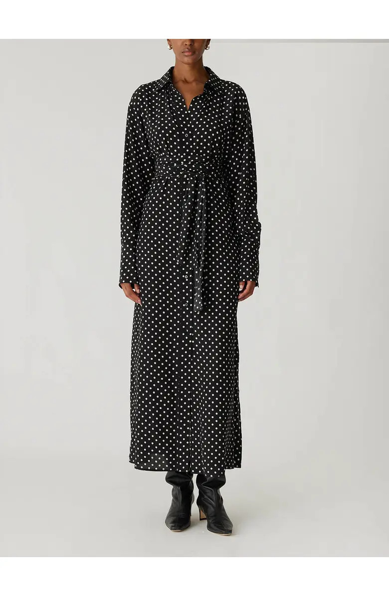 Rebecca Taylor Polka Dot Silky Wrap Dress | Nordstrom | Nordstrom