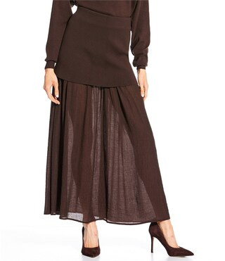 Rhone Coordinating Mixed Media Midi Skirt | Dillard's