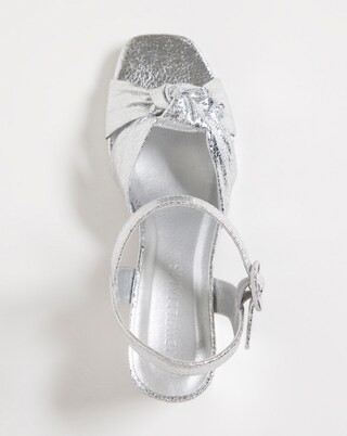 Knotted Vamp Platform Sandal E Fit | Simply Be | Simply Be (UK)