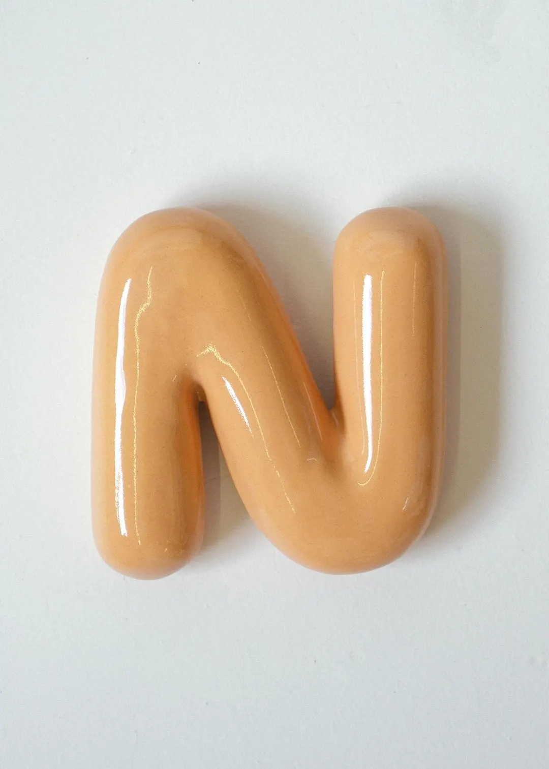 Large decorative clay letters for kids room. LETTER N | Etsy (US)