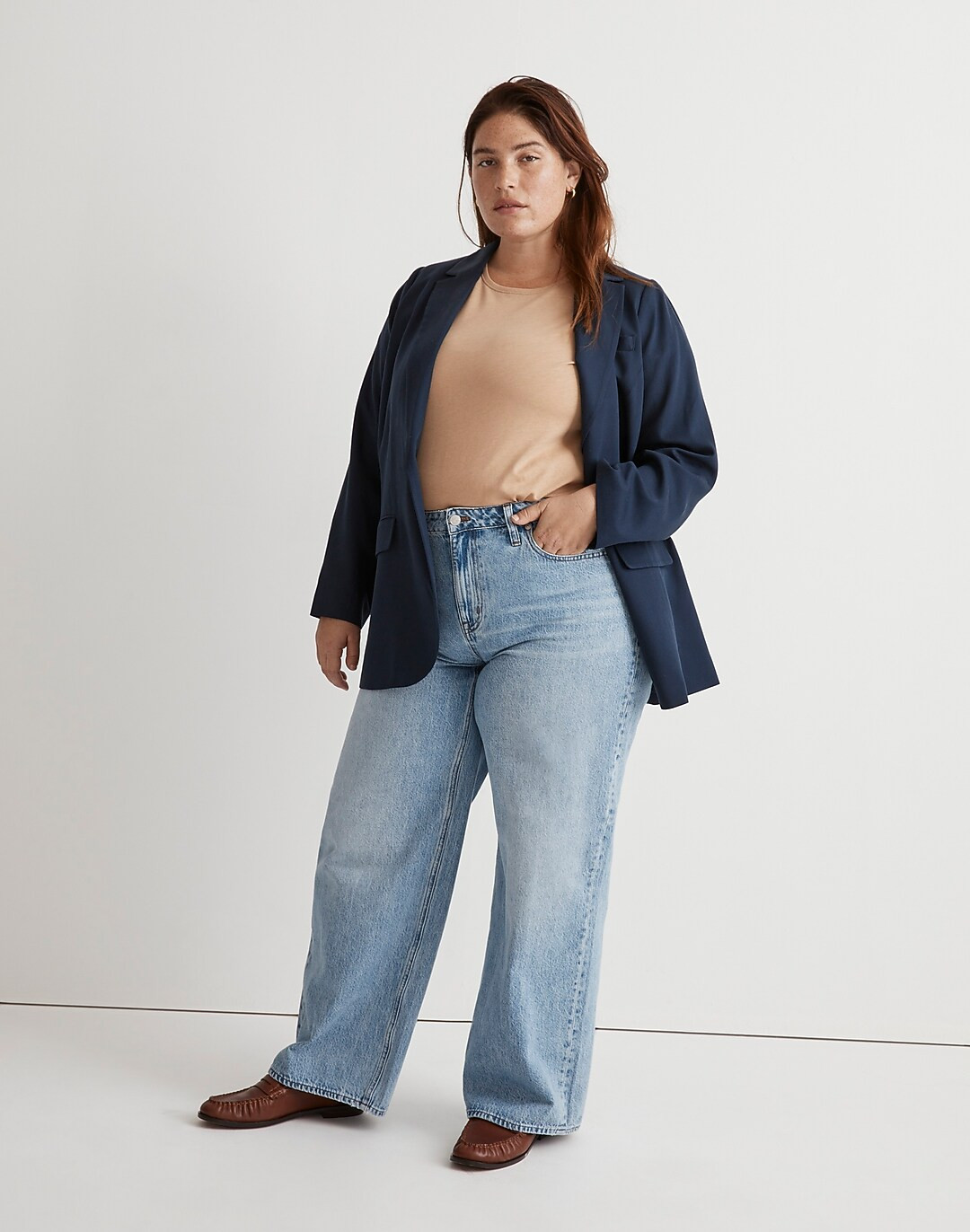 Plus Superwide-Leg Jeans in Varian Wash | Madewell
