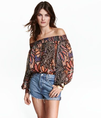 Off-the-shoulder Blouse | H&M (US)