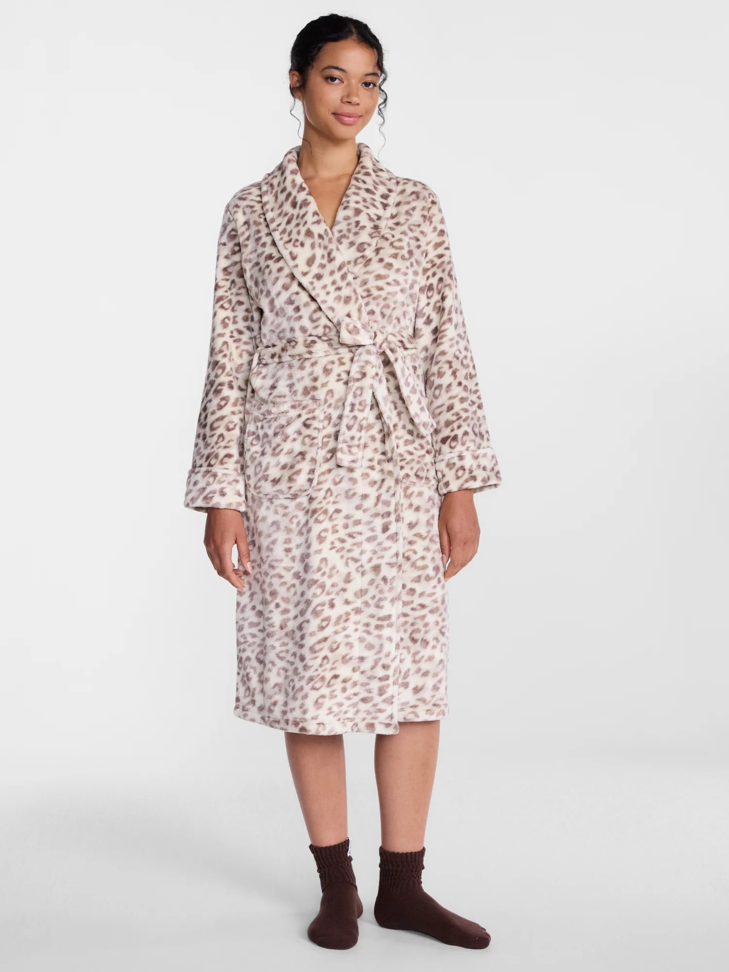 Joyspun Women's Plush Robe, Sizes S to 3X | Walmart (US)