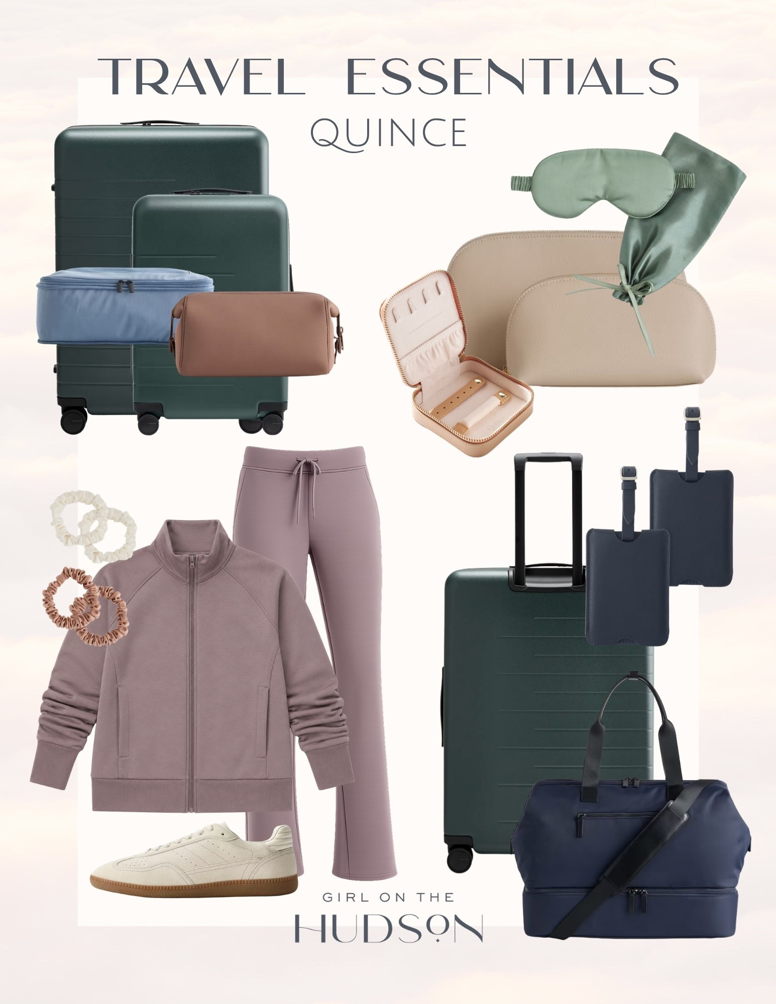 I’ve been reaching for Quince for so much more than home lately, and their travel essentials are just as impressive. ✈️ From durable luggage and travel bags to washable silk accessories, comfortable travel sets, and organizers that make packing easier, these are the pieces I’ll be bringing on every trip.

Quince travel essentials, Quince luggage, carry on suitcase, checked luggage, travel bags, weekender bag, packing cubes, travel organizers, luggage tags, jewelry travel case, silk sleep mask, silk travel accessories, comfortable travel outfit, airport outfit, travel style, vacation essentials, Girl on the Hudson

#LTKTravel #LTKSeasonal #LTKootd