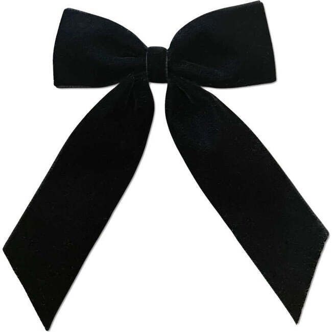 LuluLuvs | Big Velvet Bow, (Black, Size Her Left) | Maisonette | Maisonette