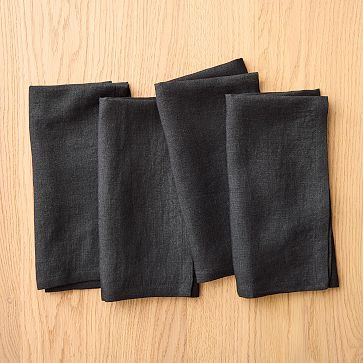 European Flax Linen 20" x 20" Napkin Set | West Elm (US)