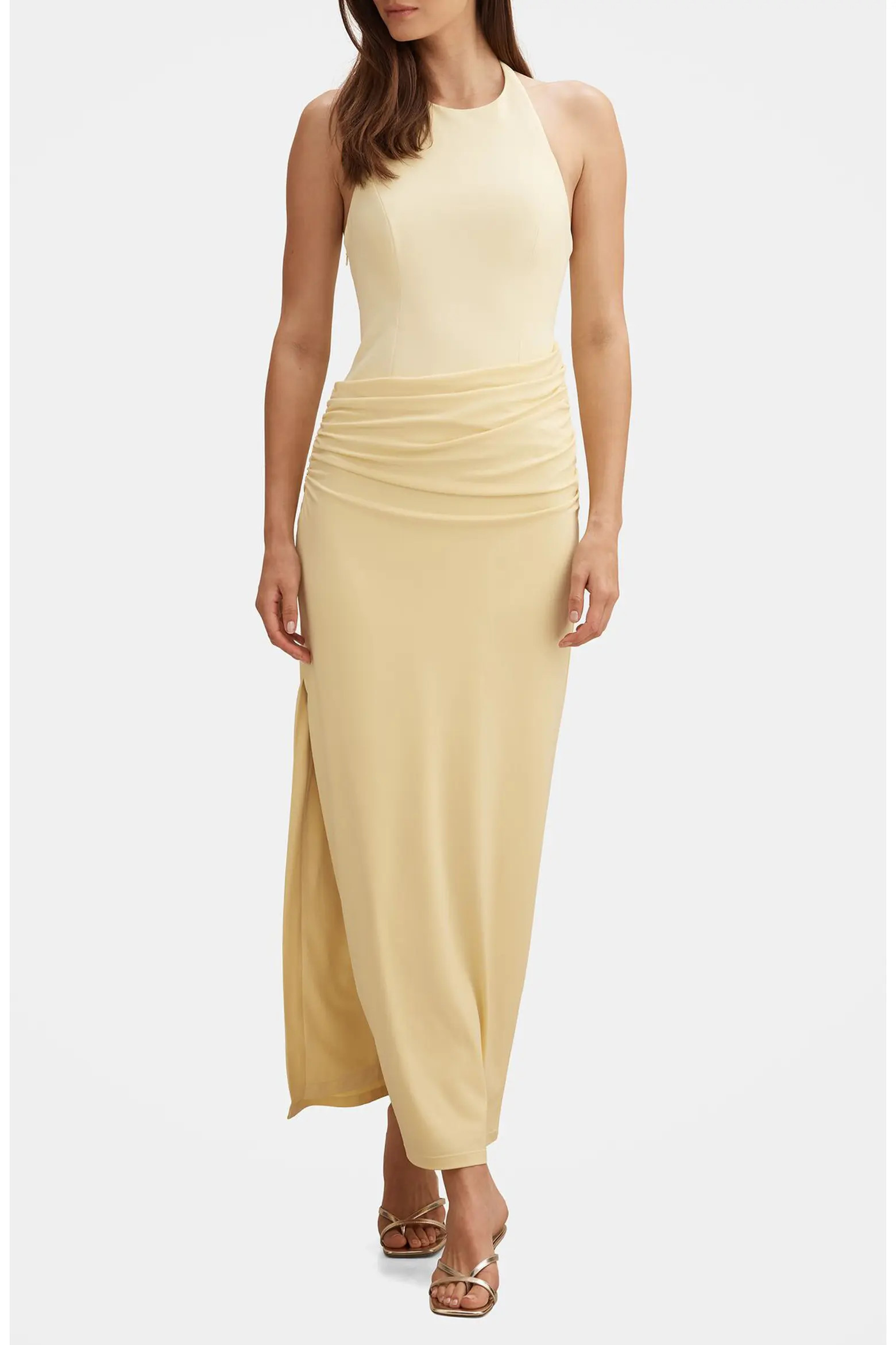 Lula Ruched Halter Gown (Women) | Nordstrom | Nordstrom