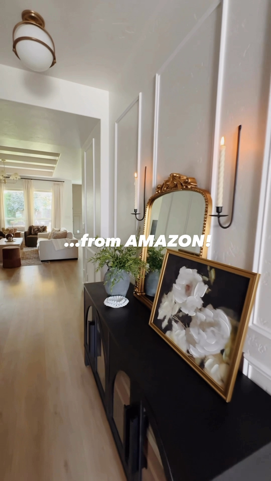 Can you even believe this wall moulding kit is from AMAZON and requires ZERO power tools! The hard part is done! Oh and all the decor… also Amazon + walmart! 

#LTKVideo #LTKSaleAlert #LTKHome