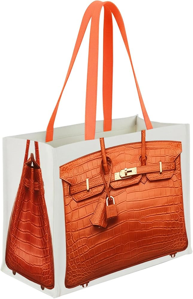 Chic Canvas Tote with Luxury-Inspired Print – Funny Gift Bag for Women, Stylish Holiday Present... | Amazon (US)