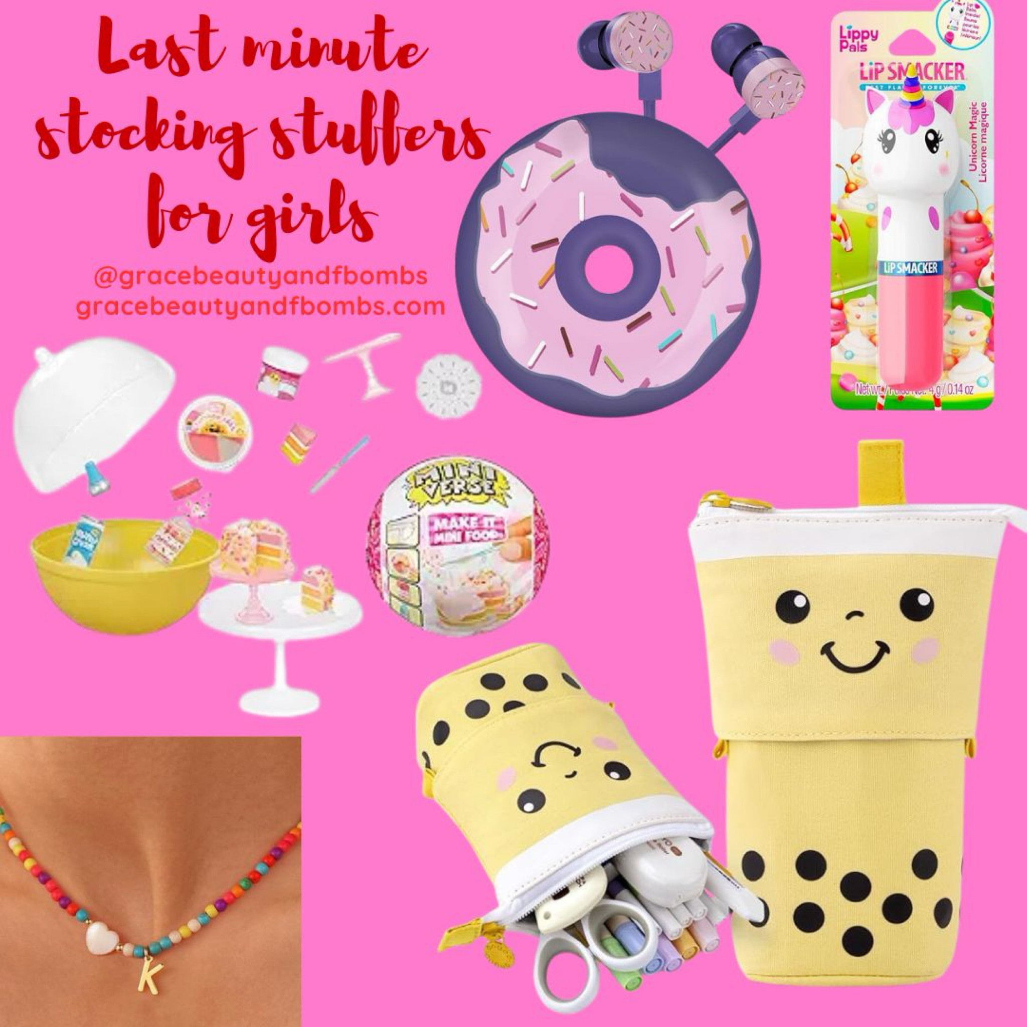 Last minute stocking stuffers for girls! 
#stockingstuffers #goftsforgirls #gracebeautyandfbombs

#LTKHoliday #LTKSeasonal #LTKGiftGuide