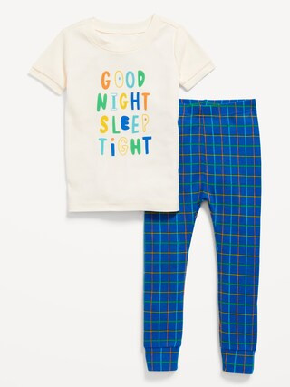 Unisex Snug-Fit Graphic Pajama Set for Toddler & Baby | Old Navy (US)