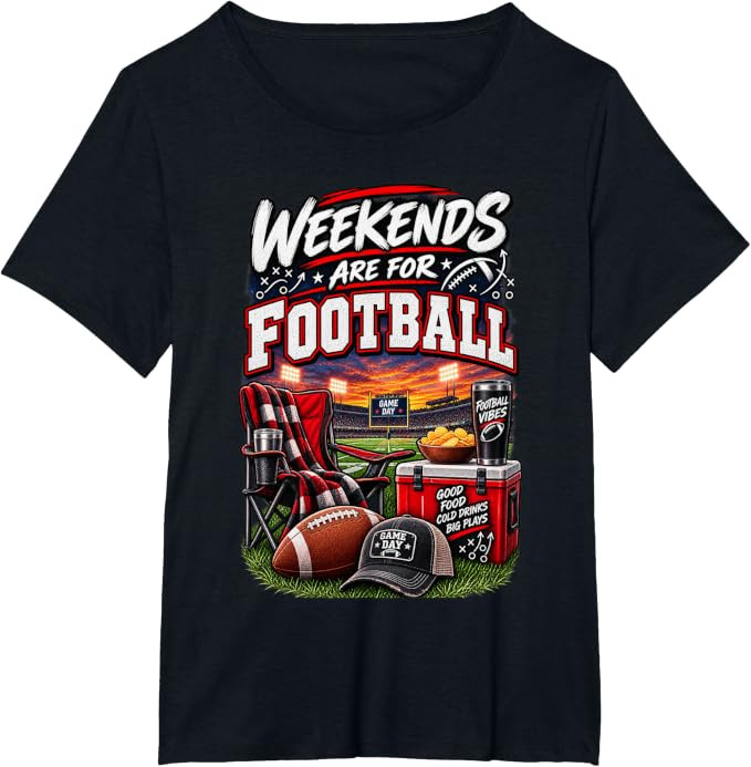 Weekends are for Football Game Day Fan Design T-Shirt | Amazon (US)
