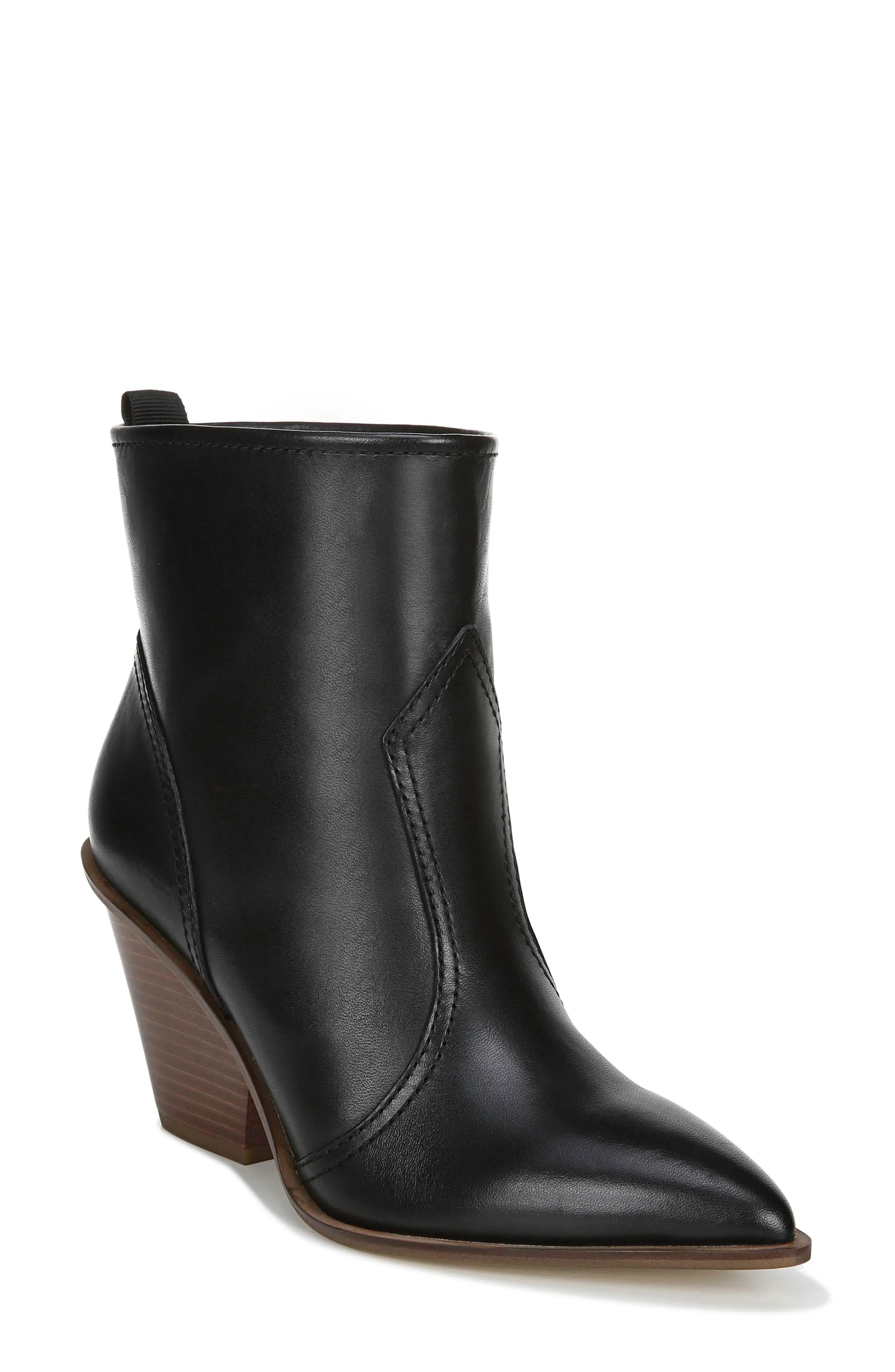 SARTO BY FRANCO SARTO Valentina Leather Western Bootie at Nordstrom Rack | Nordstrom Rack
