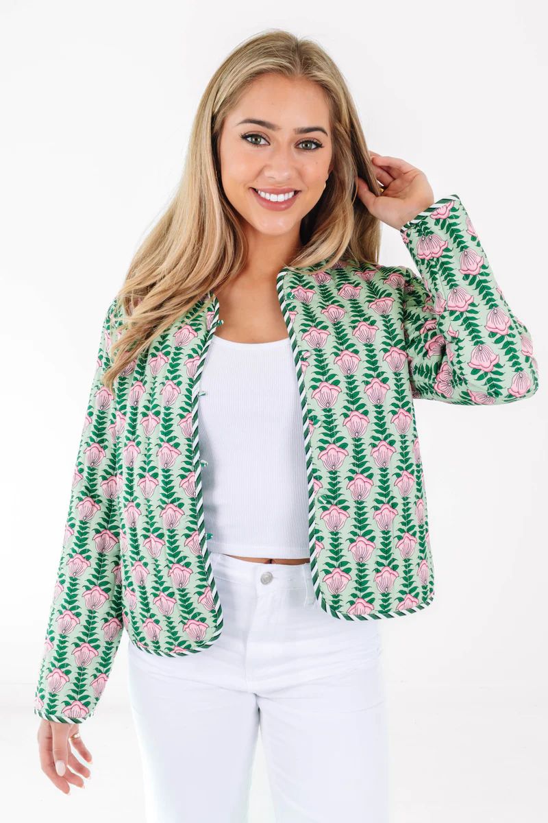 Go My Own Way Jacket - Green | The Impeccable Pig