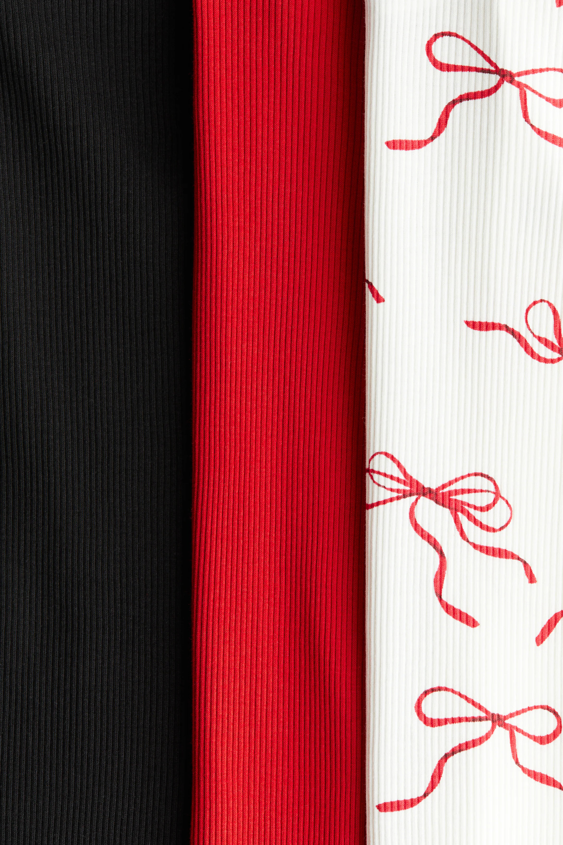 3-Pack Ribbed Cotton Leggings | H&M (US + CA)