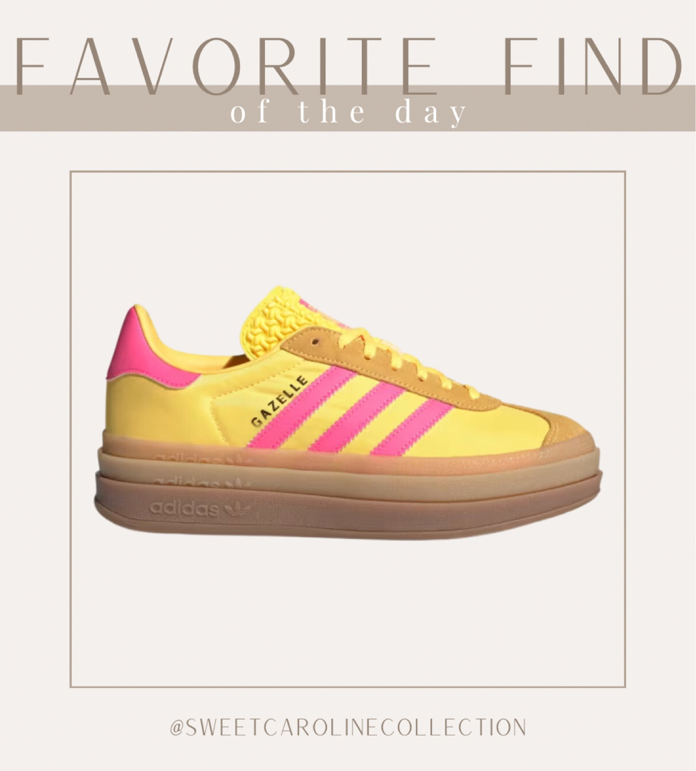 Favorite find of the day 💛

I’m OBSESSED with these Adidas yellow and pink Gazelle Bold shoes!! This is a perfect color combo for summer!

Adidas, shoes, sneakers, Nike, Lamp, Serena & Lily, wayfair, Target, pottery barn, faux tree, Walmart, beach house, olive tree, Home Depot, Mango, animal print, home decor, interior design, Anthropologie, agua bendita, one piece swimsuit, Lisa Says Gah, one piece swimsuit, swim, Petal+pup, set, summer, Peppermayo, strapless dress, vacation dress, linen dress, shell dress, Petal + pup, Neiman Marcus, agua bendita, free people, Boden, saks fifth Avenue, gottex swimwear, Victoria’s Secret, cleonie swim, & other stories, pac sun, matching set, sabo skirt, pink set, beach outfit, summer outfit, linen set, Amazon, Peppermayo, showpo, Dress, revolve, Elliatt, floral dress, rosette dress, Amanda uprichard, romper, Heartloom, free people, ASTR, MISA, cleobella, majorelle, Zimmermann, loveshackfancy, likely, yumi Kim, rails, Bardot, floral dress, wedding guest dress, Rachel Parcell, white dress, bride, wedding, Shopbop, English factory, heels, mules, Steve Madden, Tony Bianco, target, Anthropologie, Rachel parcell, workwear, sweater, dress, mini dress, midi dress, work dress, Tory Burch, neiman Marcus, Shoes, heels, mules, slingbacks, Sam Edelman, Prada, lululemon, shoulder bag, tote, top handle bag, belt bag, jacquemus, DSW, Macys, tuckernuck, lulus, revolve, ASTR, petal and pup, show me your mumu, Nine West, j.crew, coach, Chinese laundry, dolce vita, journee, Bag, purse, coach, bow, shoulder bag, accessories, coachtopia, love, new arrival, best seller, must have, most wanted, designer, loeffler Randall, dsw, musinsa, Amazon, dupe, radley London, affordable, under 300, under 200, under 100, sale, gift idea, gift guide, spring style, summer fashion, shoes, classy, sweet Caroline collection

#LTKfindsunder100 #LTKtravel

#LTKActive #LTKStyleTip #LTKShoeCrush