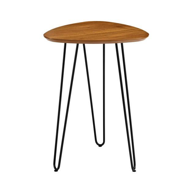 Desert Fields Aster Mid Century Hairpin Leg End Table, Walnut - Walmart.com | Walmart (US)