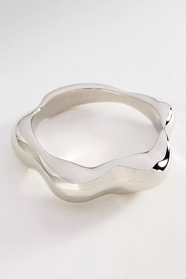 Scalloped Hinge Bangle Bracelet | Anthropologie (US)