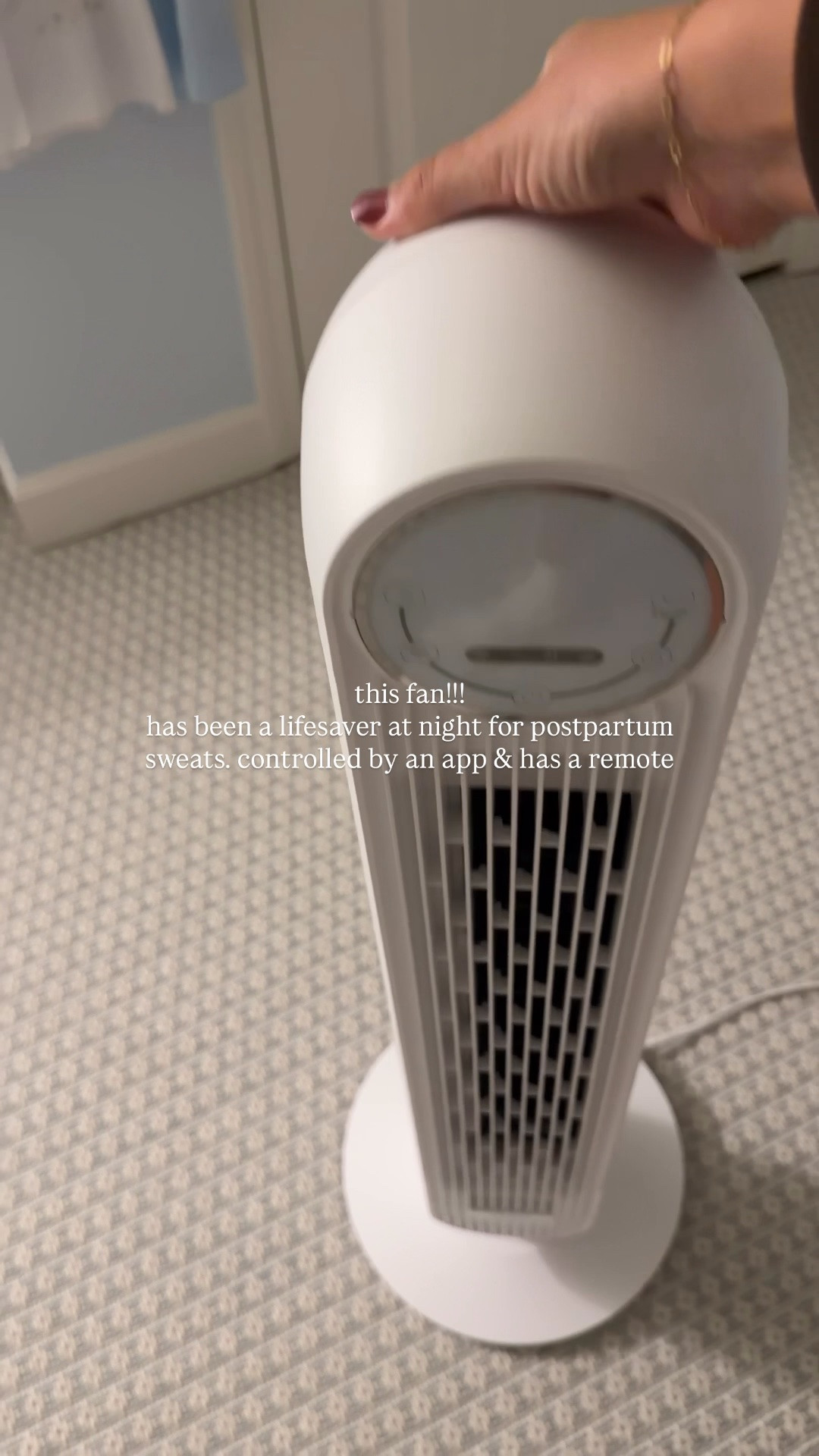 Love this fan in the middle of the night & the fact that is has a remote and an app to control it!