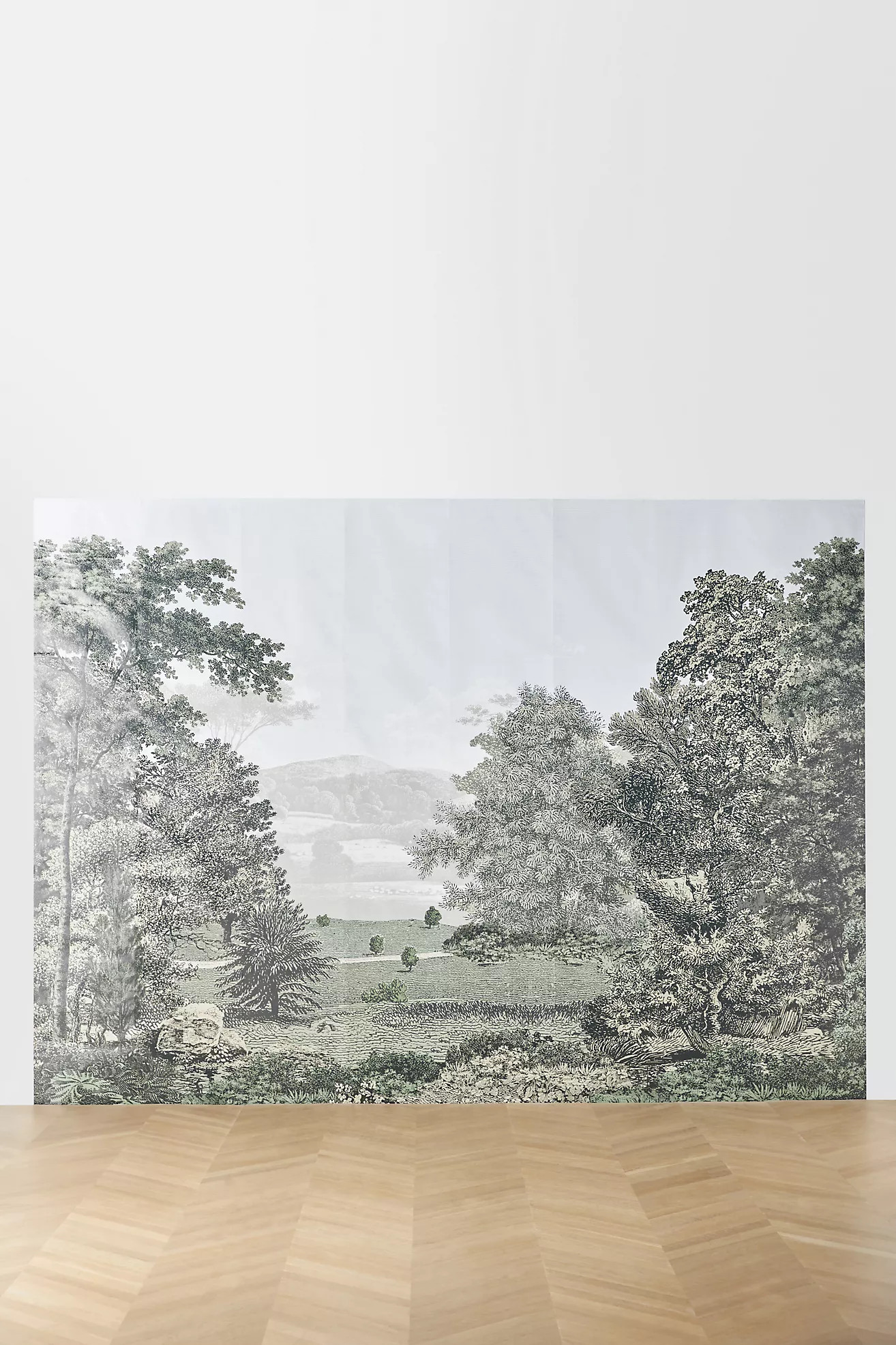 Scenic Pastures Peel-and-Stick Floral Mural | Anthropologie (US)