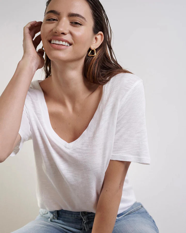 Everly Slub V-Neck Tee | Splendid