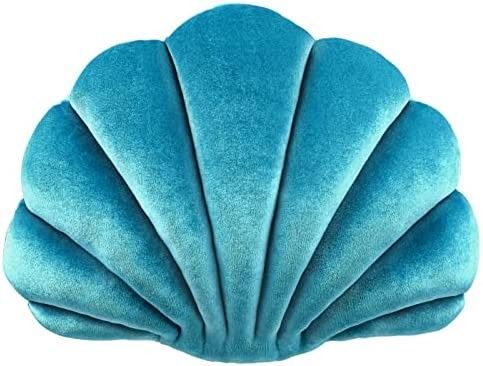 Yi-gog Sea Princess Seashell Decorative Pillow,1 Velvet Throw Pillowcases Sea Ocean Theme Seashel... | Amazon (US)