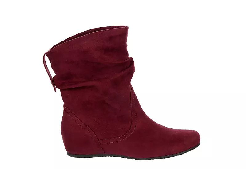 Xappeal Womens Carney Wedge Boot - Wine | Rack Room Shoes