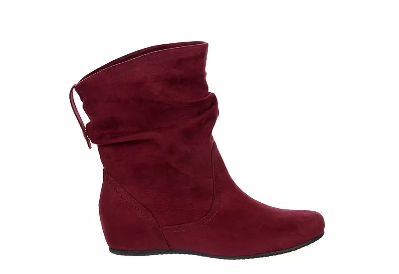 Xappeal Womens Carney Wedge Boot - Wine | Rack Room Shoes