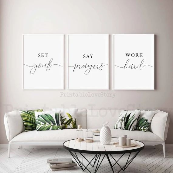 Office wall art,Office decor,Work hard sign,Home office decor,Inspirational wall art,Printable qu... | Etsy (US)