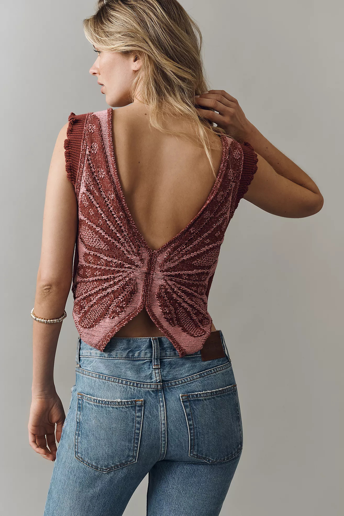 By Anthropologie Butterfly Sweater Tank | Anthropologie (US)